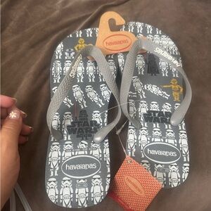 Havaianas Star Wars Flip Flops - Gray